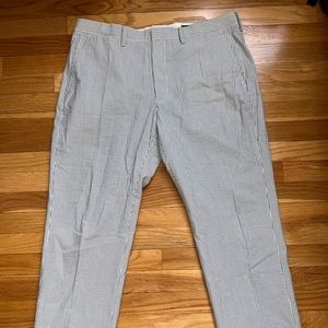J. Crew Mens Bedford Seersucker Pants - 36 W , 30 L